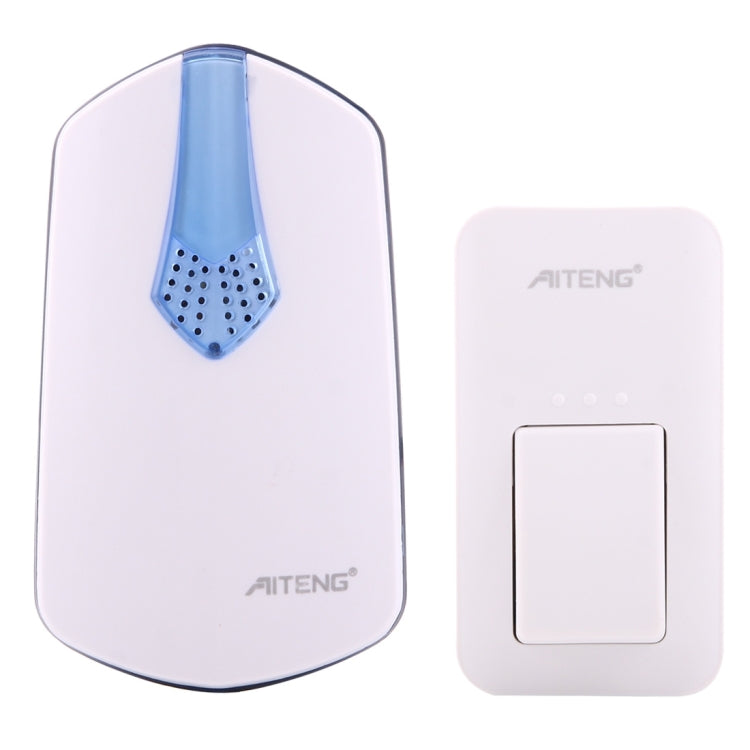 AITENG V026G Life Waterproof Battery-Free Wireless Doorbell, 1 Receiver + 1 x Transmitter, Receiver Distance: 130m, US Plug, V026G AITENG V026G Life Waterproof Battery-Free Wireless Doorbell, 1 Receiver + 1 x Transmitter, Receiver Distance: 130m, US Plug, V026G